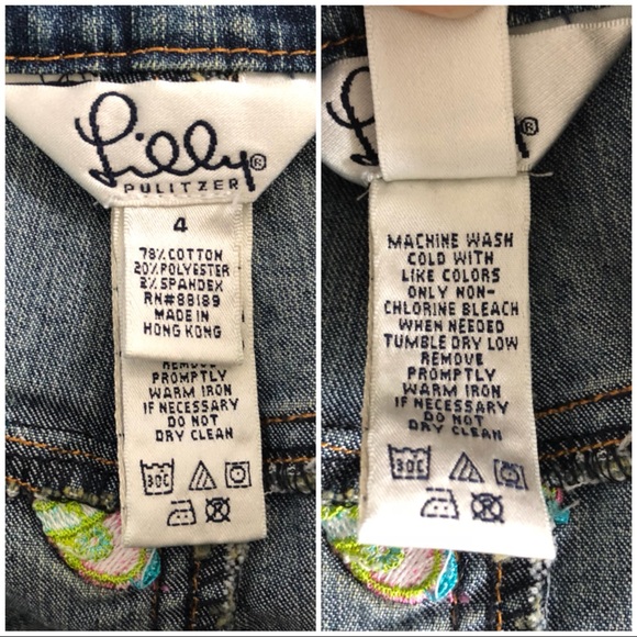Lilly Pulitzer Embroidered Flip Flop Denim Skirt 4 - Picture 7 of 7